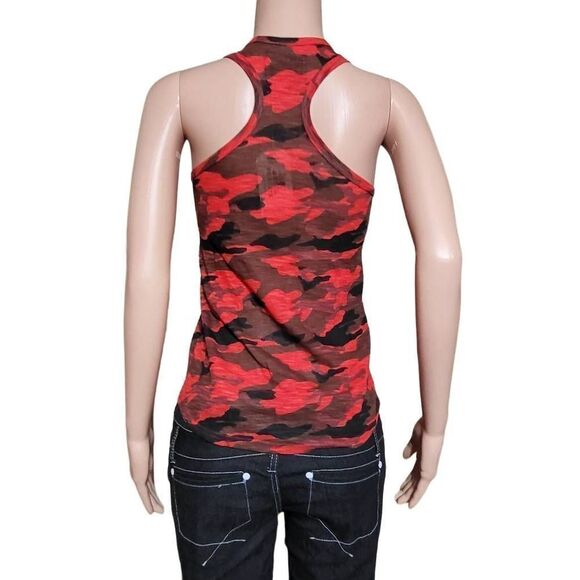 Reflex women's red camouflage racerback sleeveless tank top M - Picture 4 of 5